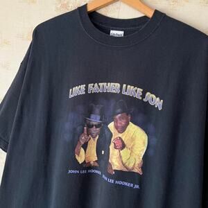 90s John Lee Hooker "Like Father, Like Son" Blues T-Shirt Size 2XL